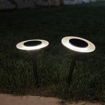 Lot de 2 balises solaires à piquer - LUMISKY - UFO - H35 cm - LED blanc chaud