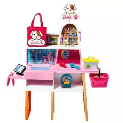 Découvrez BARBIE Barbie et son Animalerie : Dimensions du colis 33x40x8 cm