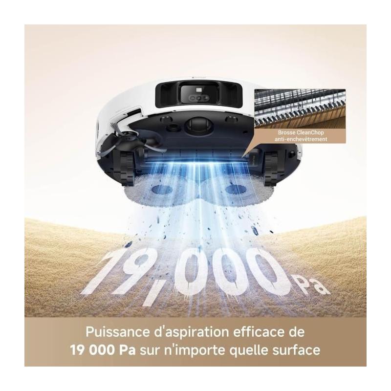 Aspirateur Robot MOVA P50 Pro Ultra avec Station - 19 000 Pa - Brosse anti-enchevêtrement