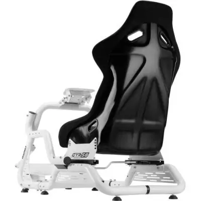 Cockpit de simulation OPLITE GTR S8 Blanc - Simracing performance