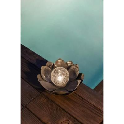 Décoration lumineuse extérieure: Nénuphar solaire GALIX - 25 cm - 7 Lumens