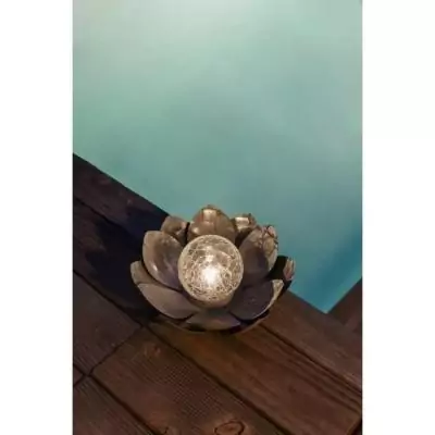 Décoration lumineuse extérieure: Nénuphar solaire GALIX - 25 cm - 7 Lumens
