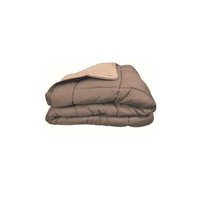 Couette chaude Microfibre 400g/m² Taupe & Lin 240x260cm - Confort d'hiver
