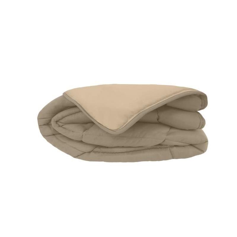 Couette chaude Microfibre 400g/m² Taupe & Lin 240x260cm - Confort d'hiver
