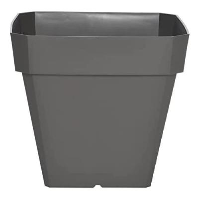 Jardinière carrée Riviera 40x40 cm - Gris pailleté
