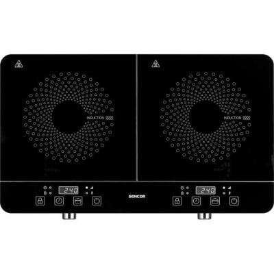 Plaque de cuisson induction SENCOR SCP 4201GY - 3500 W - Double foyer - Gris