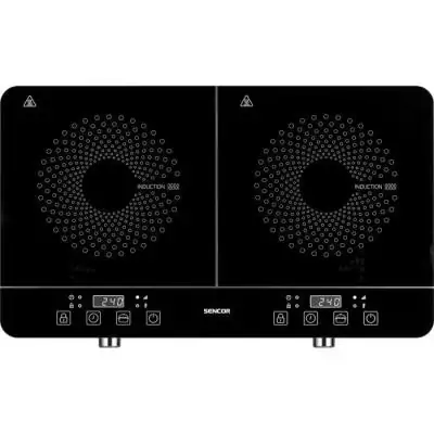 Plaque de cuisson induction SENCOR SCP 4201GY - 3500 W - Double foyer - Gris