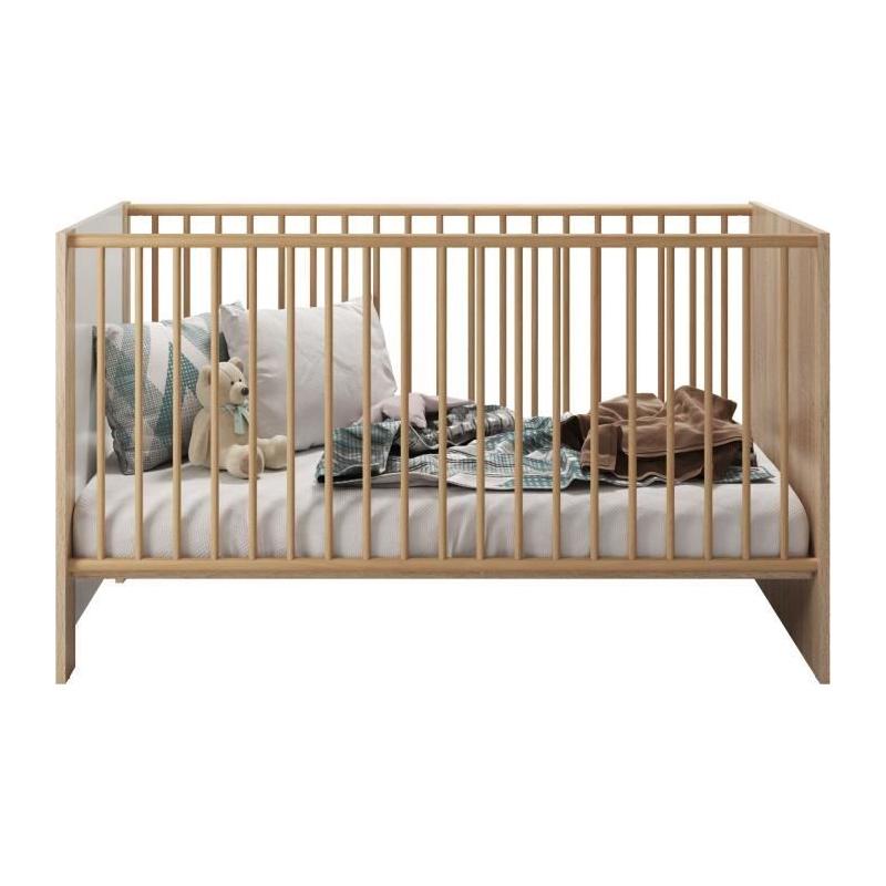 Ensemble chambre bébé PIA - Chêne Sonoma et Blanc - Éco responsable