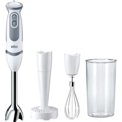 Mixeur électrique BRAUN MQ5207WH - Puissance 1000 W - 600 ml - Gris / Blanc