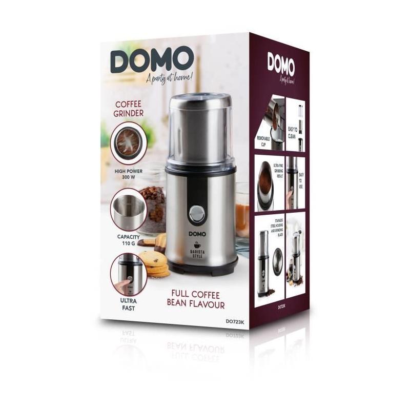 Moulin à café électrique DOMO DO723K - Broyeur à meules - 300 W