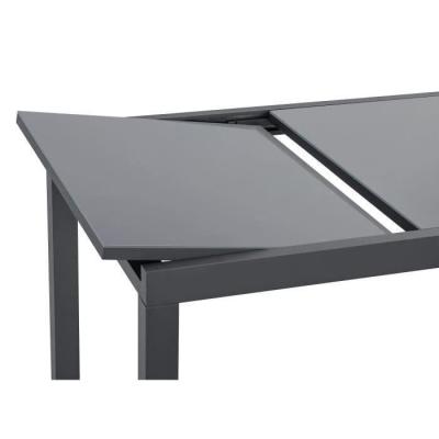 Ensemble repas de jardin extensible 6-8 pers. - Gris