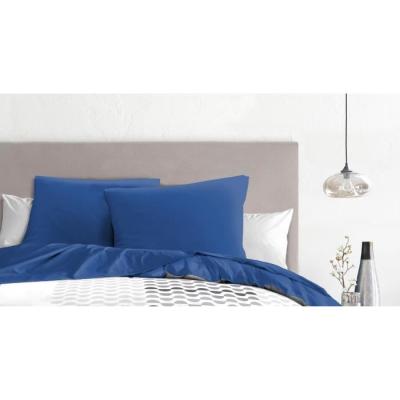 Lot de 2 Taies d'Oreiller HOME LINGE PASSION - Bleu 63 x 63 cm