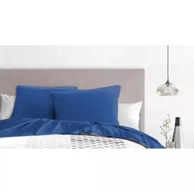 Lot de 2 Taies d'Oreiller HOME LINGE PASSION - Bleu 63 x 63 cm Lot de 2 Taies d'Oreiller HOME LINGE PASSION - Bleu 63 x 63 cm
