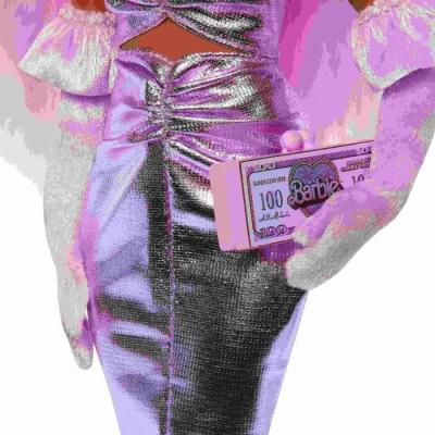 Poupée Barbie Deluxe Style en Robe Rose Brillante - Longueur 34cm - Largeur 21cm - Hauteur 9cm