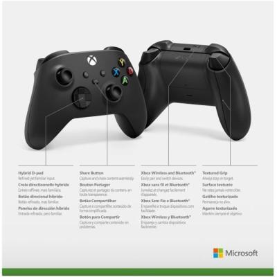 Manette Xbox Sans Fil Carbon Black - Compacte et ergonomique