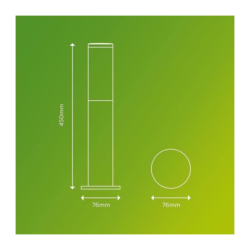 Applique extérieure PHILIPS Utrecht - Design contemporain - Gris - LED 20W