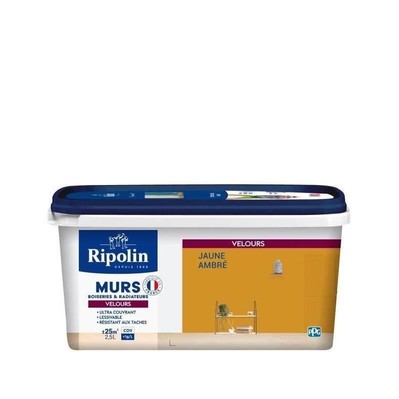 Peinture Velours Jaune Ambre pour Murs, Boiseries et Radiateurs