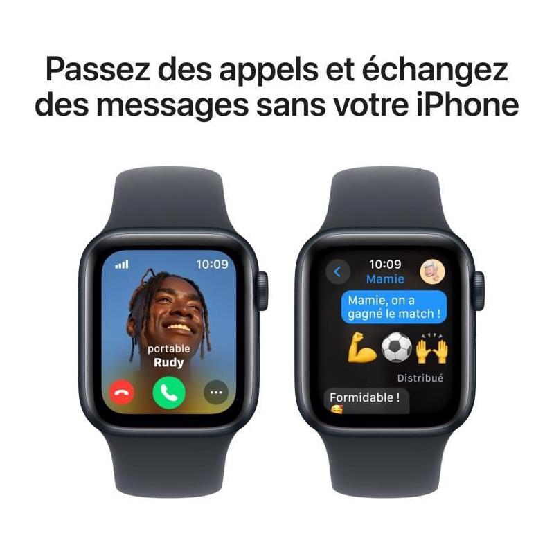 Apple Watch SE GPS + Cellular 40mm Midnight Aluminium - Bracelet Midnight Sport Band