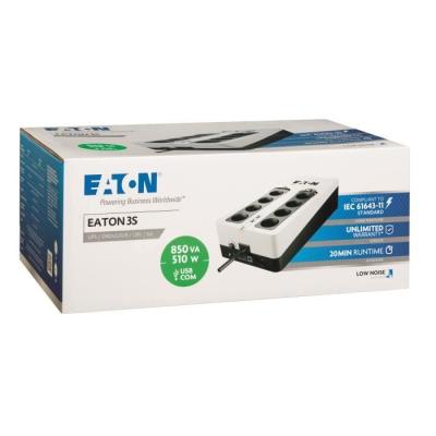 Onduleur Eaton 3S 850 - Protection fiable pour 8 prises