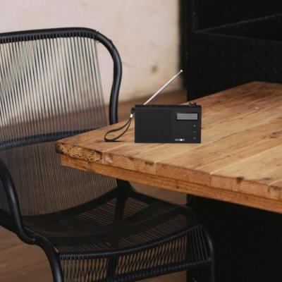 Radio-réveil EVOOM EGY Noir - FM et DAB+ - 2 alarmes