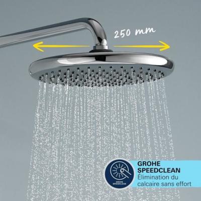 Colonne de douche GROHE Vitalio Start System 250 - Économie d'eau / Chromé