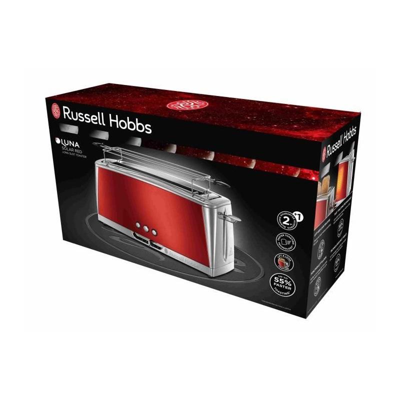 Grille-Pain RUSSELL HOBBS Luna Rouge Solaire - Performances exceptionnelles