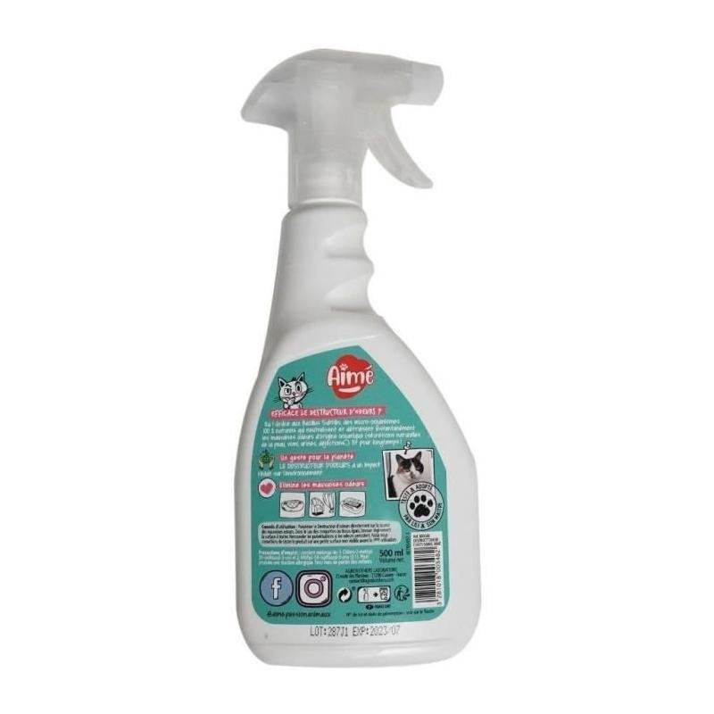 Spray Destruct'odeur urines animaux - 500 ml | Élimine efficacement les odeurs