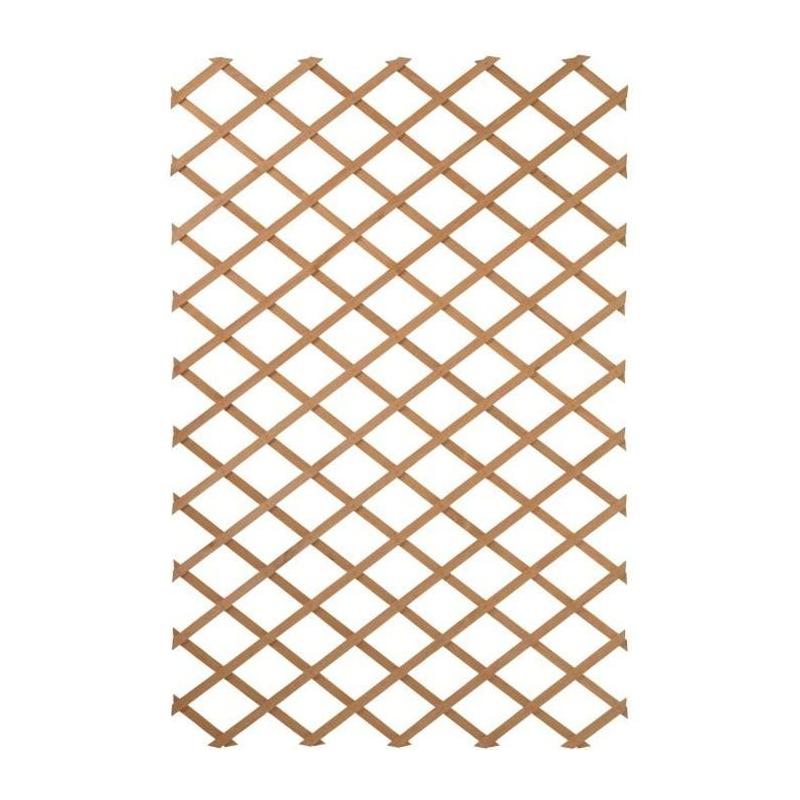 Treillis de jardin 100x300 cm - Bois Marron - Idéal pour votre jardin