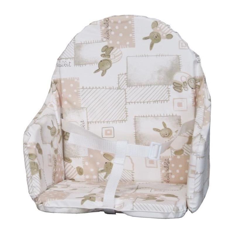 Coussin de chaise BAMBISOL avec motif Lapin beige