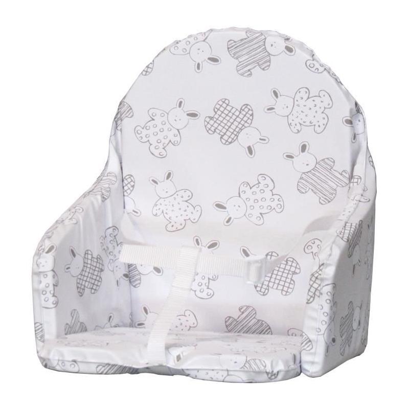 Coussin de chaise BAMBISOL avec motif Lapin argenté