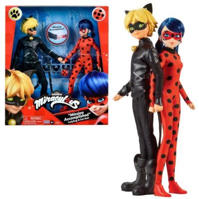 Pack de 2 Poupées mannequin 26 cm Miraculous Ladybug - Revivez les aventures!