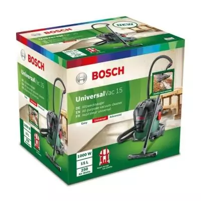 Aspirateur eau et poussière Bosch - UniversalVac 15 - 1000W - 15L Aspirateur eau et poussière Bosch - UniversalVac 15 - 1000W - 15L