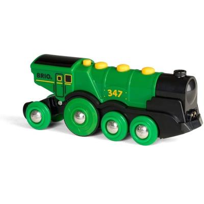 Locomotive Verte Puissante à Piles - BRIO - Circuit de train en bois