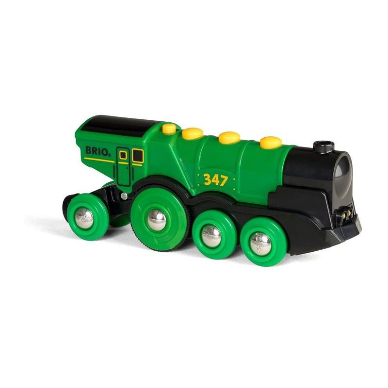 Locomotive Verte Puissante à Piles - BRIO - Circuit de train en bois