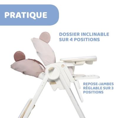 Chicco Chaise Haute Polly 2 Start Monkey - Confortable et pratique