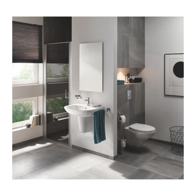 Lavabo suspendu GROHE BAU ceramic – 60x44 cm – Blanc