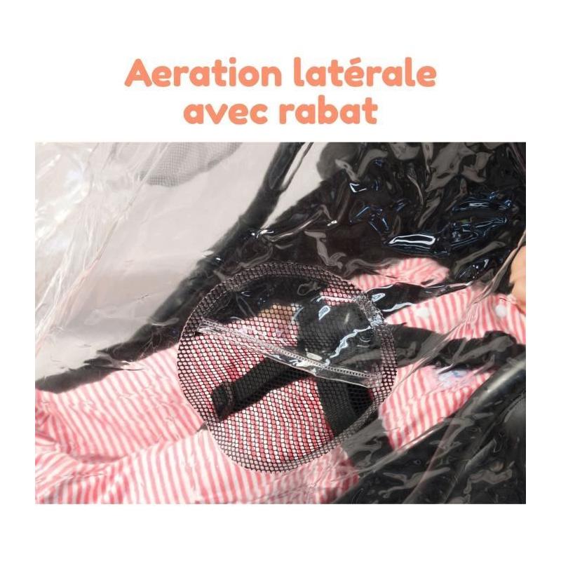 Habillage pluie universel BAMBISOL - Compact et efficace