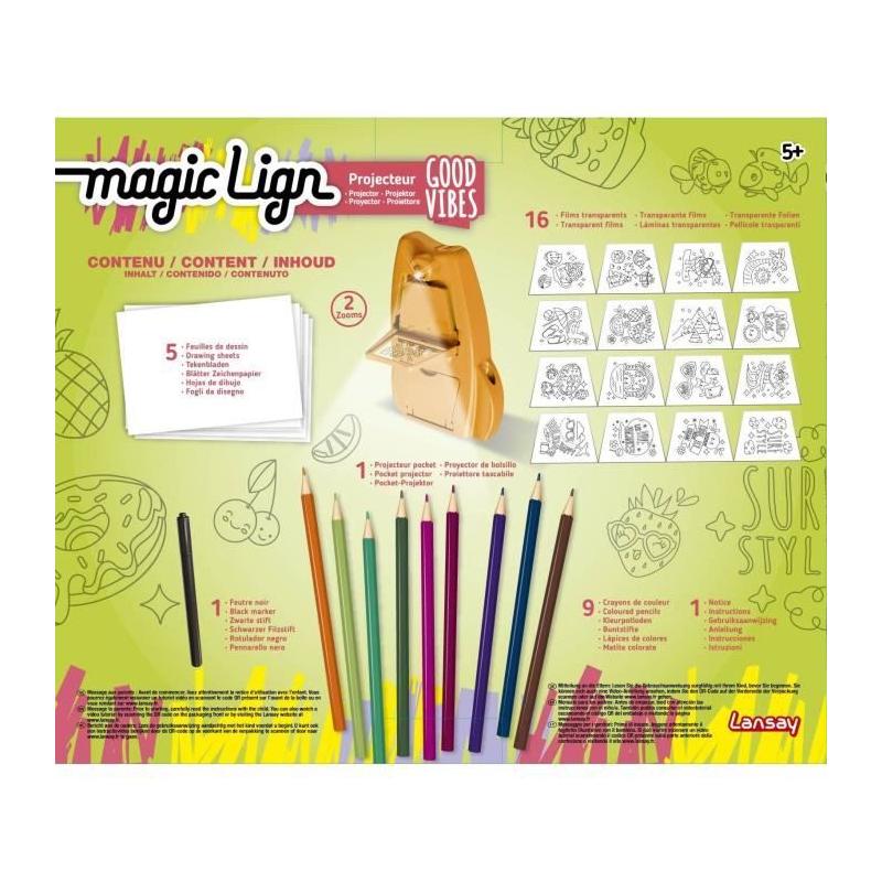 Magic Lign - Projecteur Good vibes - 50 illustrations