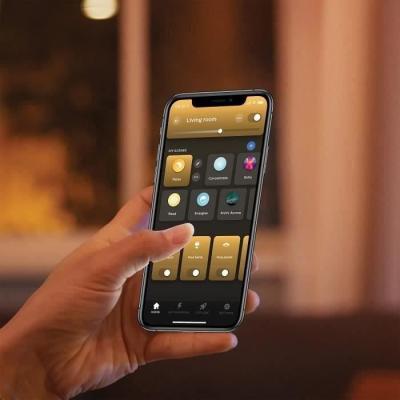 Kit Philips Hue White Ambiance E27 x3 avec télécommande - Ampoule LED connectée