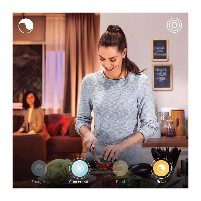 Kit Philips Hue White Ambiance E27 x3 avec télécommande - Ampoule LED connectée