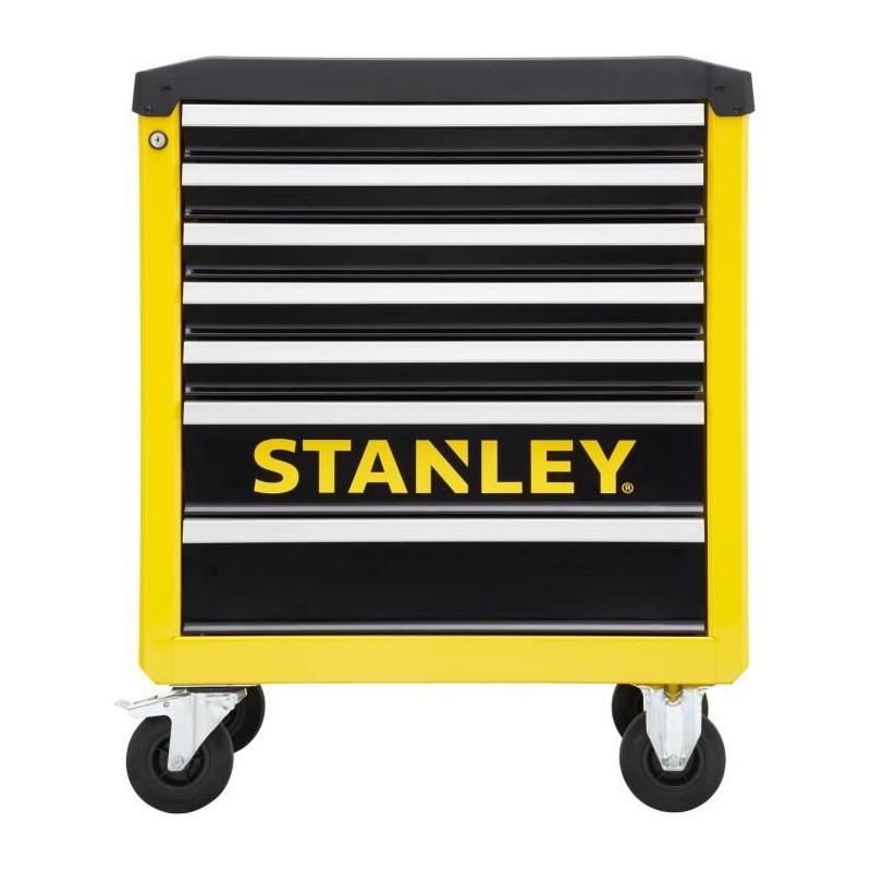Servante d'atelier STANLEY - 7 tiroirs - Noir et jaune