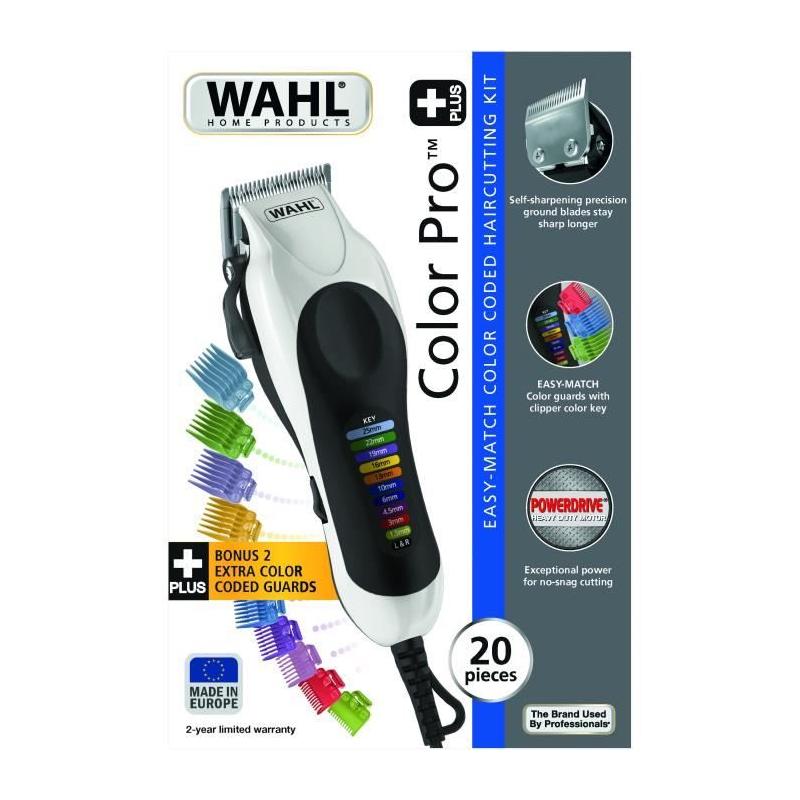 Tondeuse cheveux WAHL Color Pro Plus - Précision et simplicité