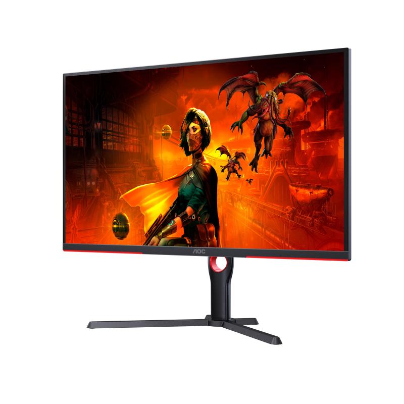 AOC G3 U32G3X BK LED display 80 cm (31.5") 3840 x 2160 pixels 4K Ultra HD Noir, Rouge