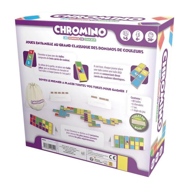 Jeu de Domino Chromino - Asmodee - Fun et coloré pour toute la famille