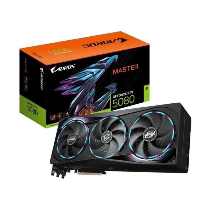 Carte graphique GIGABYTE AORUS GeForce RTX 5080 MASTER - 16 Go