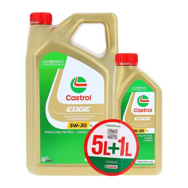 Huile Moteur CASTROL EDGE 5W-30 LL - Pack 5L+1L