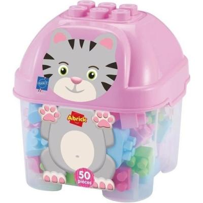 Jeu de construction éco-responsable - Baril chat 50 pièces - Abrick
