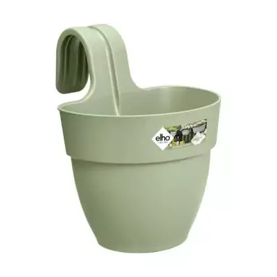 Pot de fleurs ELHO - Vibia Campana Easy Hanger Small Vert Pistache - Idéal pour balcon extérieur Pot de fleurs ELHO - Vibia Campana Easy Hanger Small Vert Pistache - Idéal pour balcon extérieur