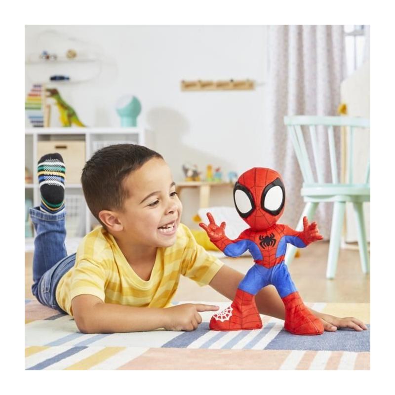 Spidey danse et rampe, peluche interactive avec musique et sons