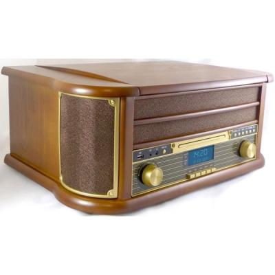 Chaîne Hifi rétro Bluetooth 5.0 - Lecteur CD/K7 - Radio FM